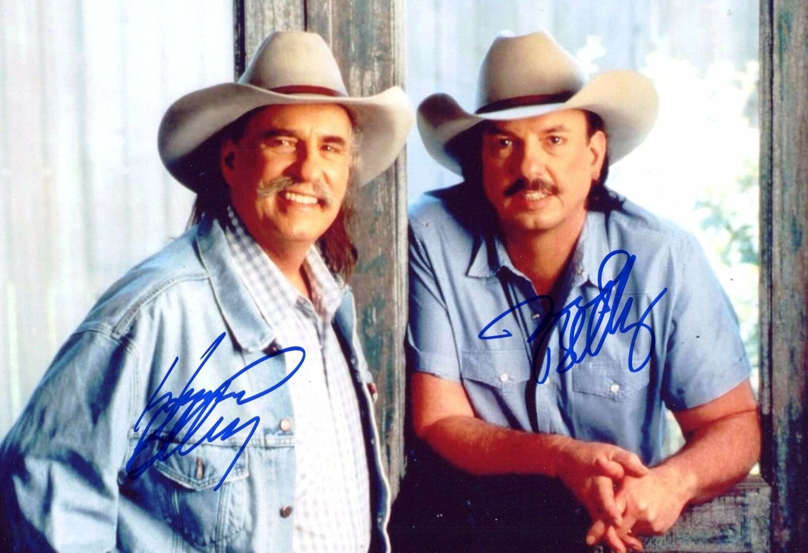 Bellamy Brothers POP and COUNTRY DUO autographs, In-Person signed Photo Poster painting