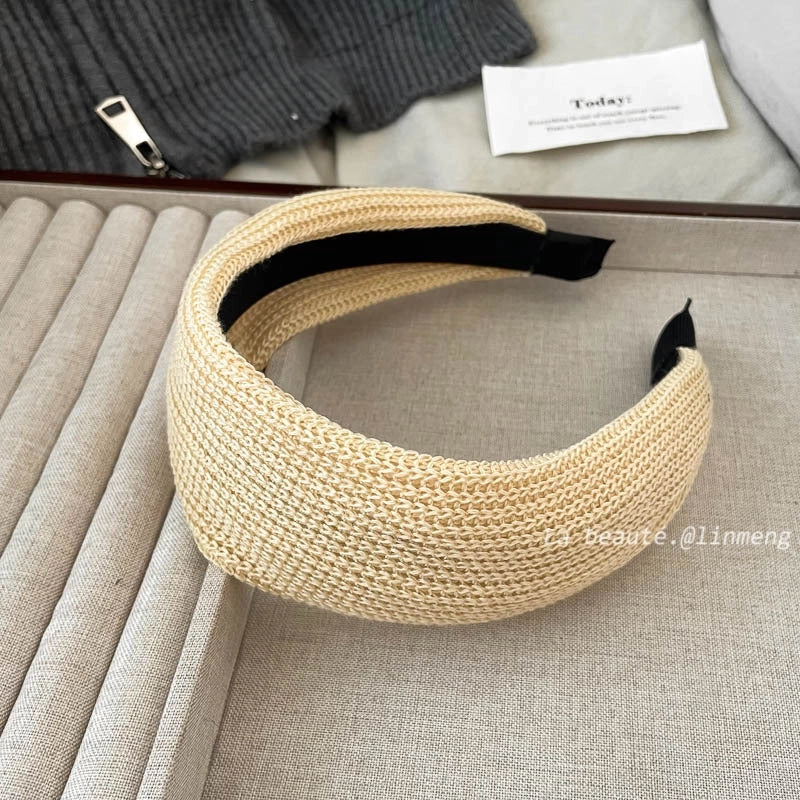 Elegant Retro Solid Color Cloth Hair Band