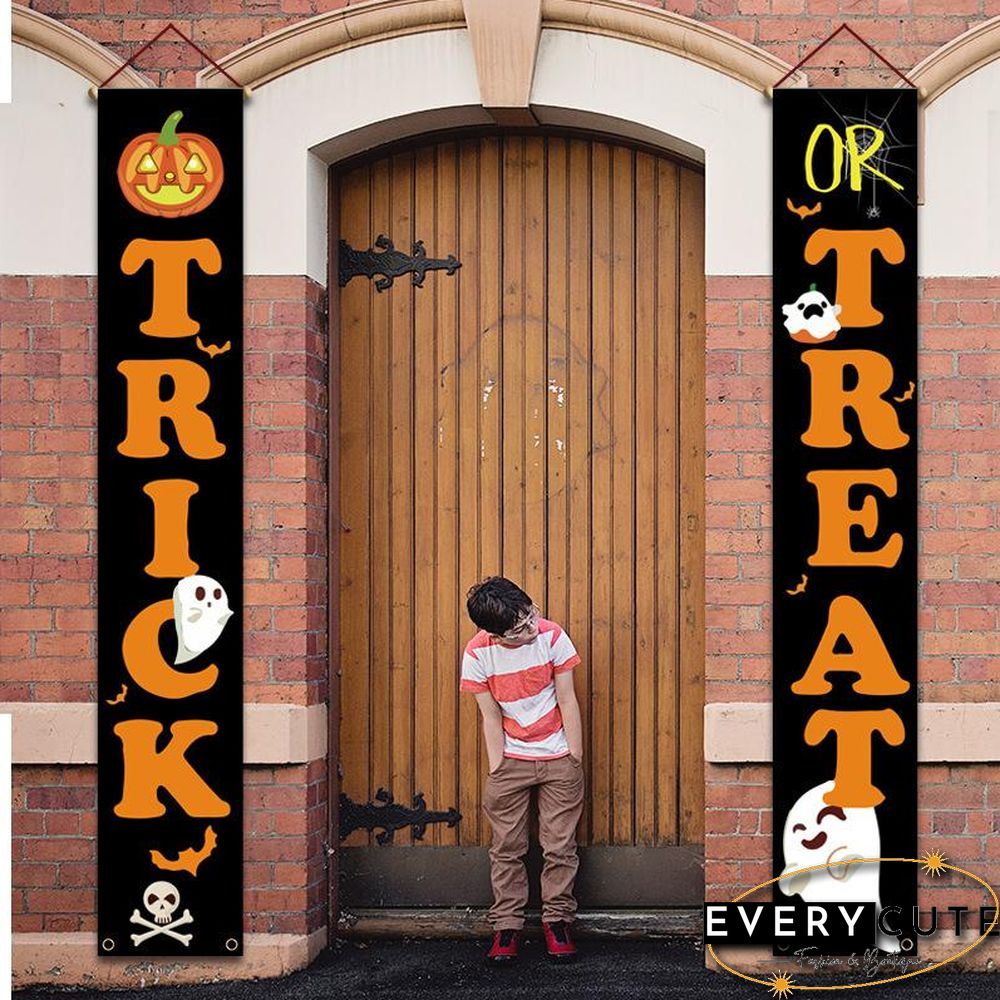 Halloween Themed Porch Flag For Outdoor Decoration