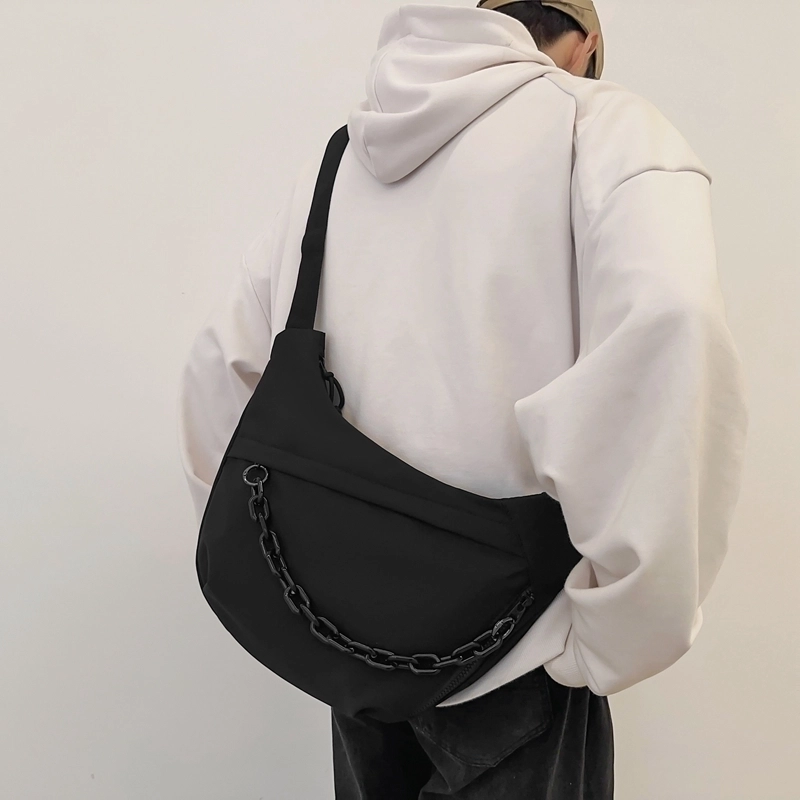 Unisex Nylon Solid Color Classic Style Sewing Thread Chain Zipper Mountaineering Bag