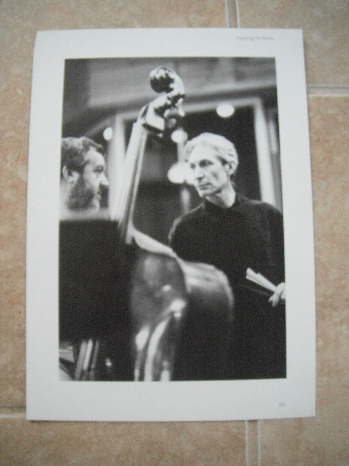 Rolling Stones Charlie Watts Vtg Candid Coffee Table Book Photo Poster painting #5