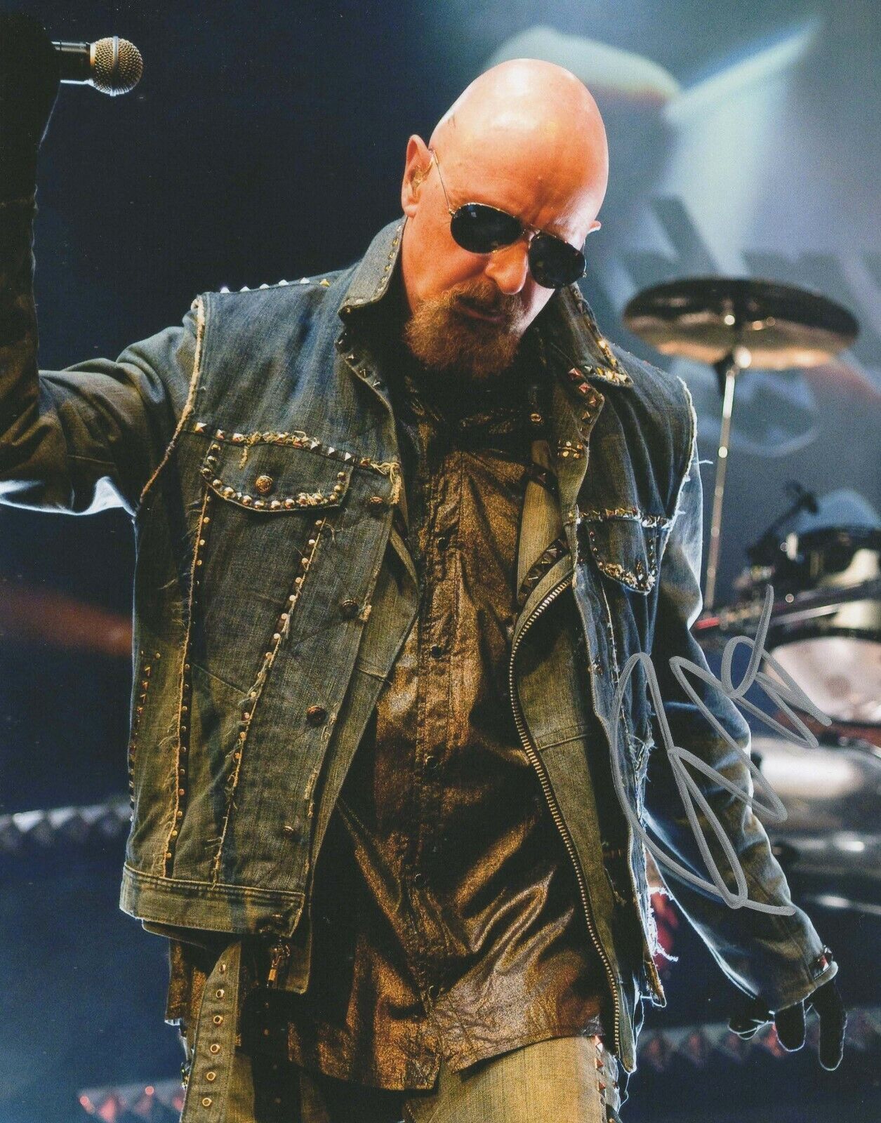 Rob Halford of Judas Priest REAL hand SIGNED Photo Poster painting #3 COA Autographed