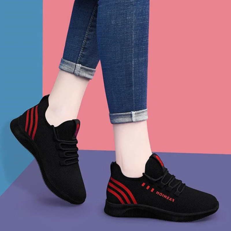 Women Casual Sports Shoes Woman Breathable Mesh Platform Sneakers Women Fashion Mesh Shoes Tenis Feminino Womens Sneaker Basket