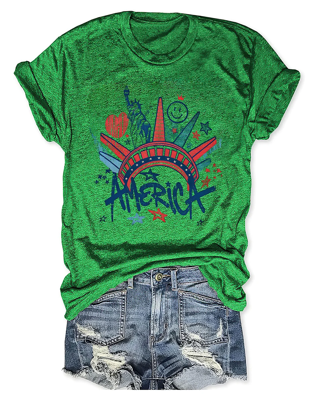 4th Of July Statue Of Liberty T-shirt