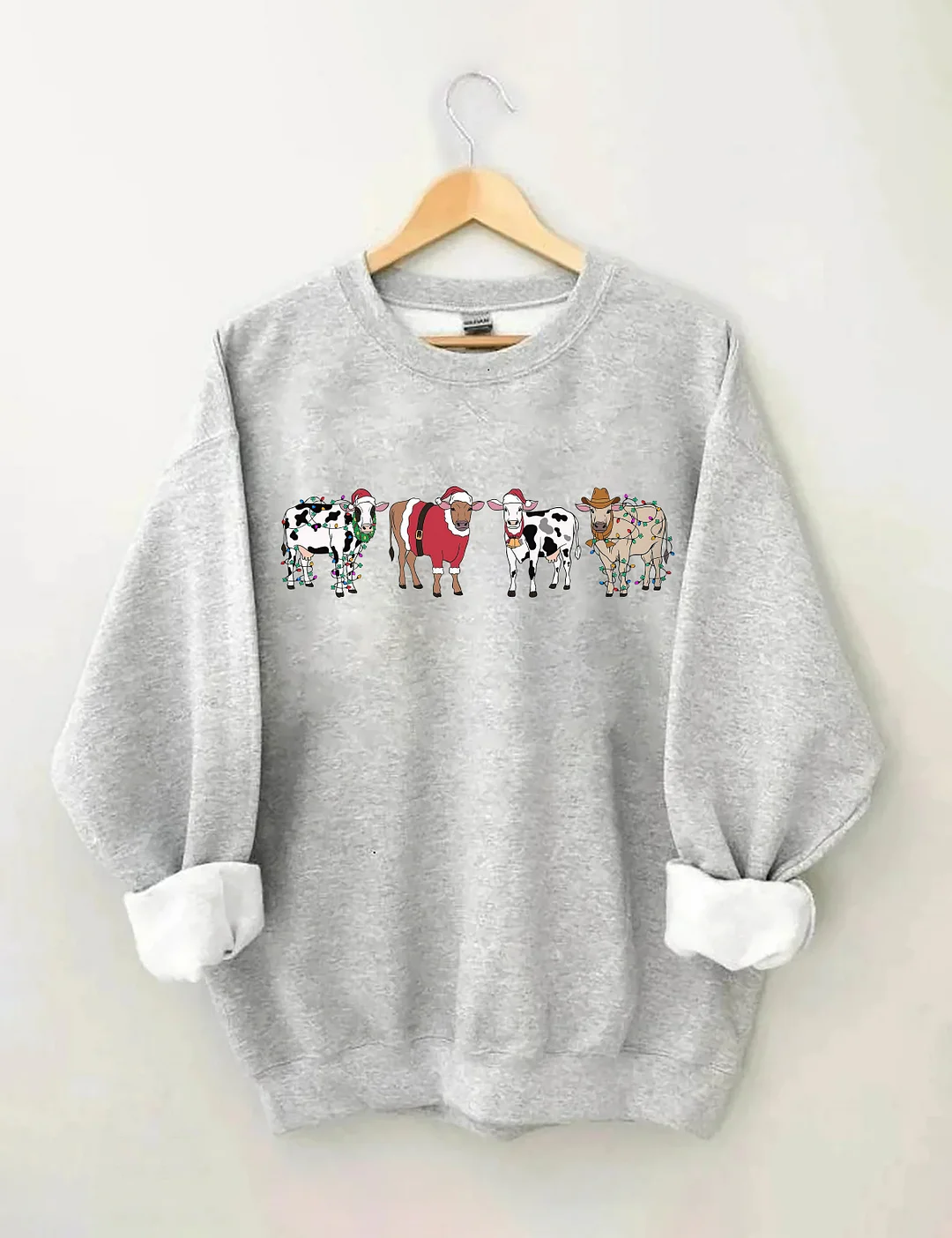 Cow Lover Christmas Sweatshirt