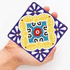 6pcs/set Diamond Painting Acrylic Square Coaster Water Cup Pad for Room Decoration