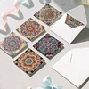 6PCS Diamond Painting Mandala Greeting Cards Postcards with Envelopes