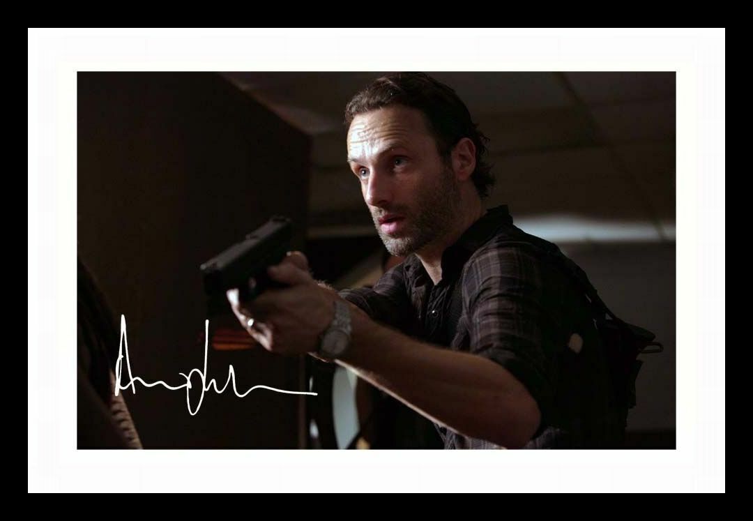 Andrew Lincoln - The Walking Dead Autograph Signed & Framed Photo Poster painting 21