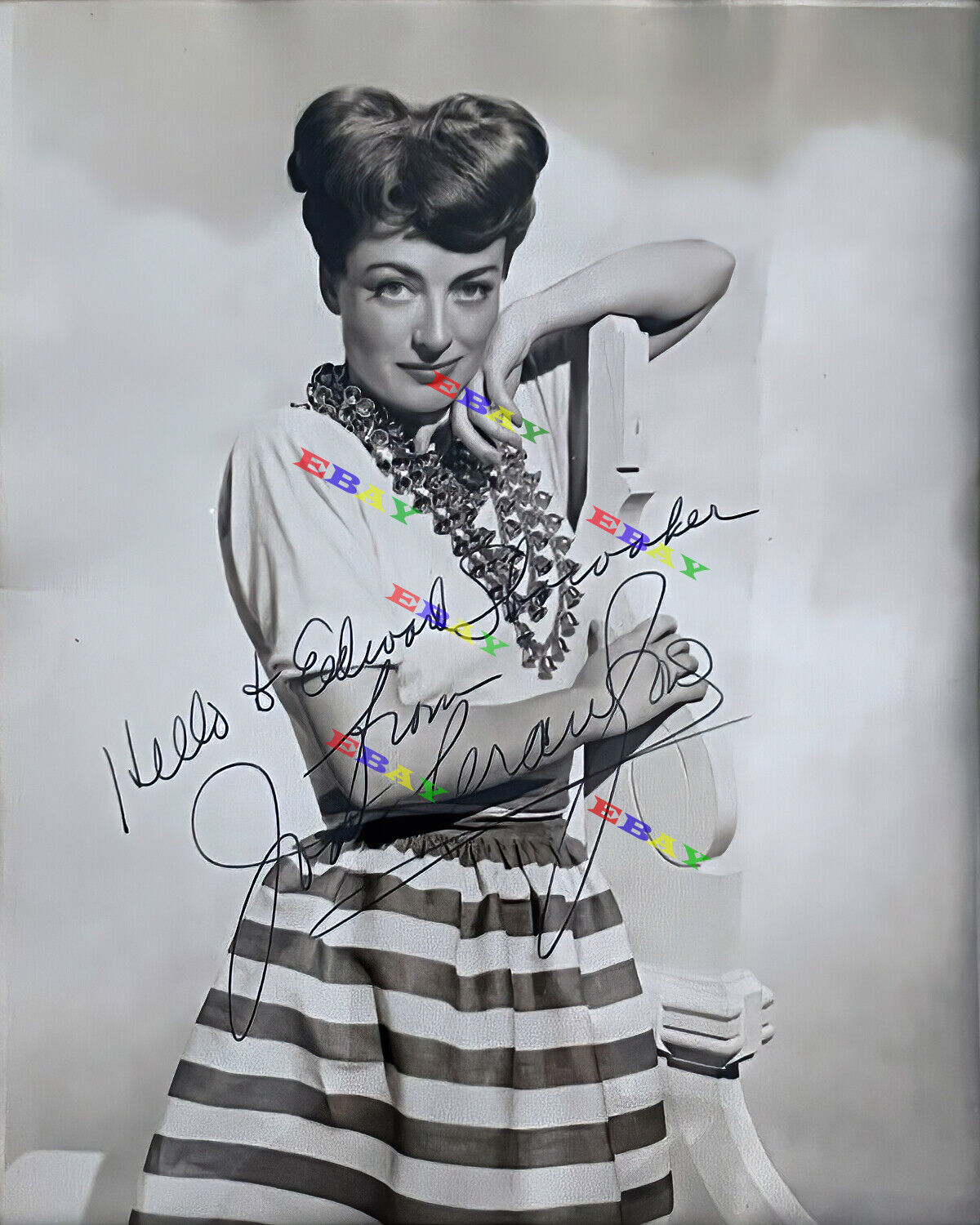 Joan Crawford Autographed 8x10 Signed Photo Poster painting REPRINT