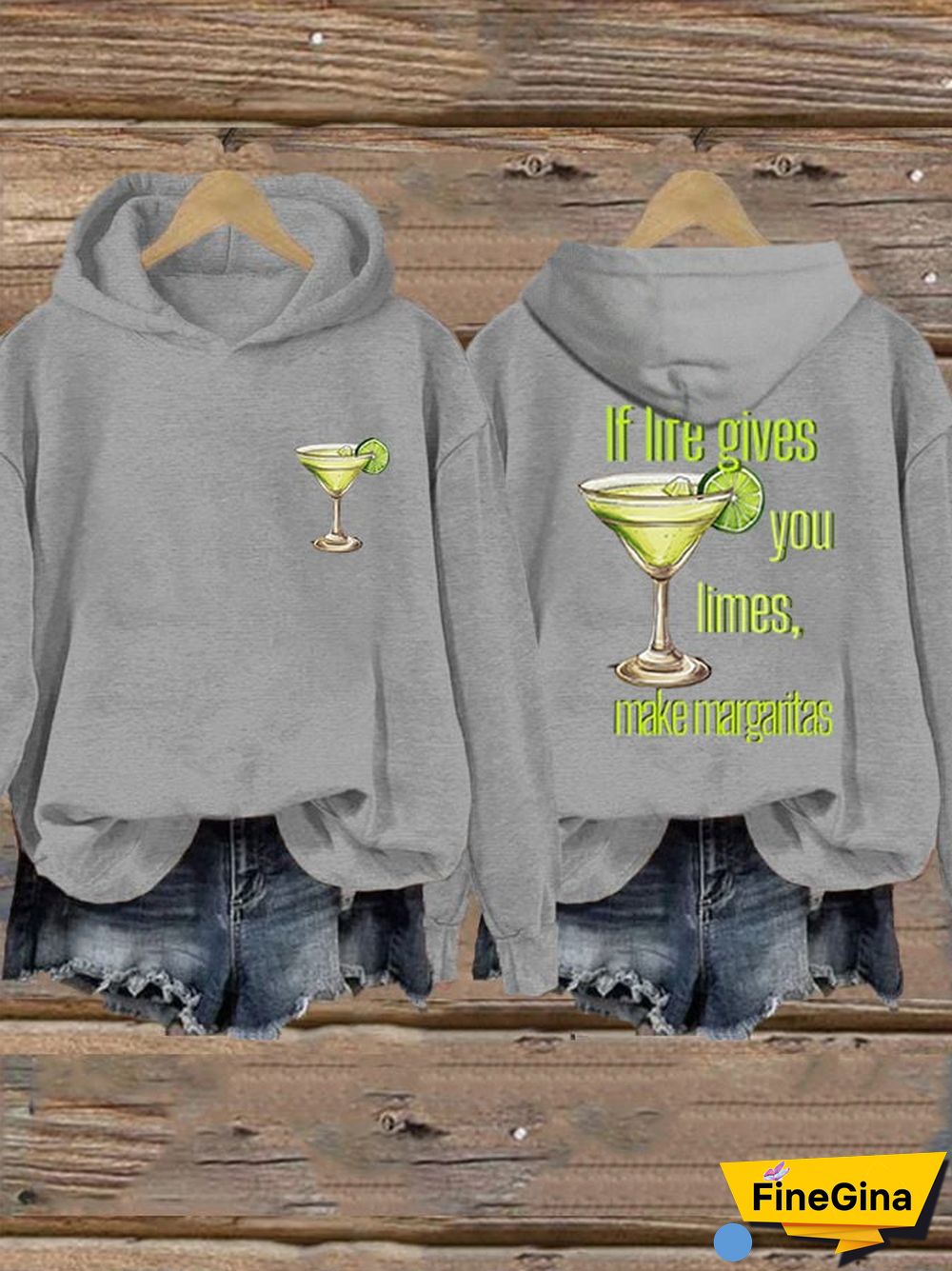 Women's If life gives you limes casual hoodie
