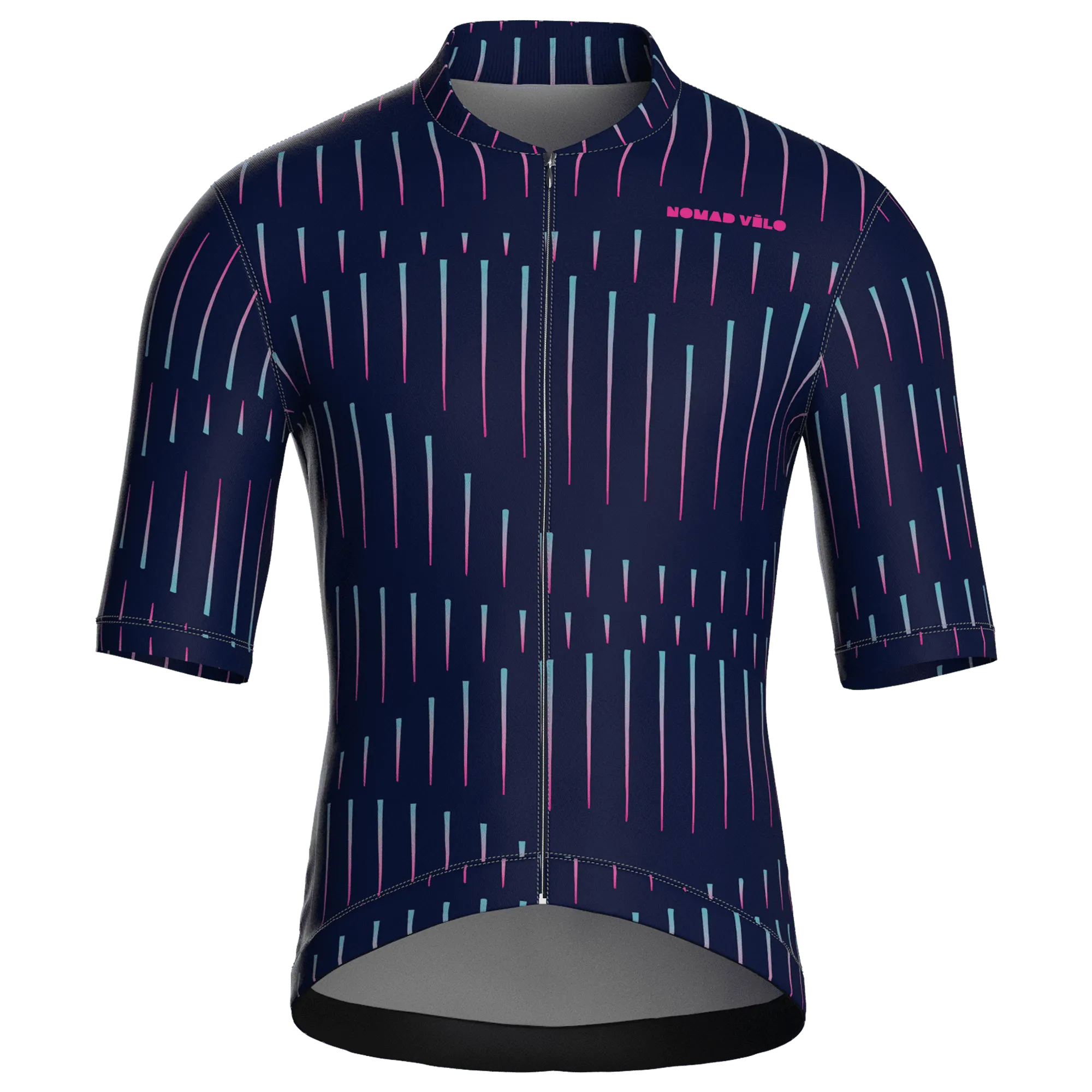 Pinstripe Navy Jersey – Cycling Short Sleeve Race Fit