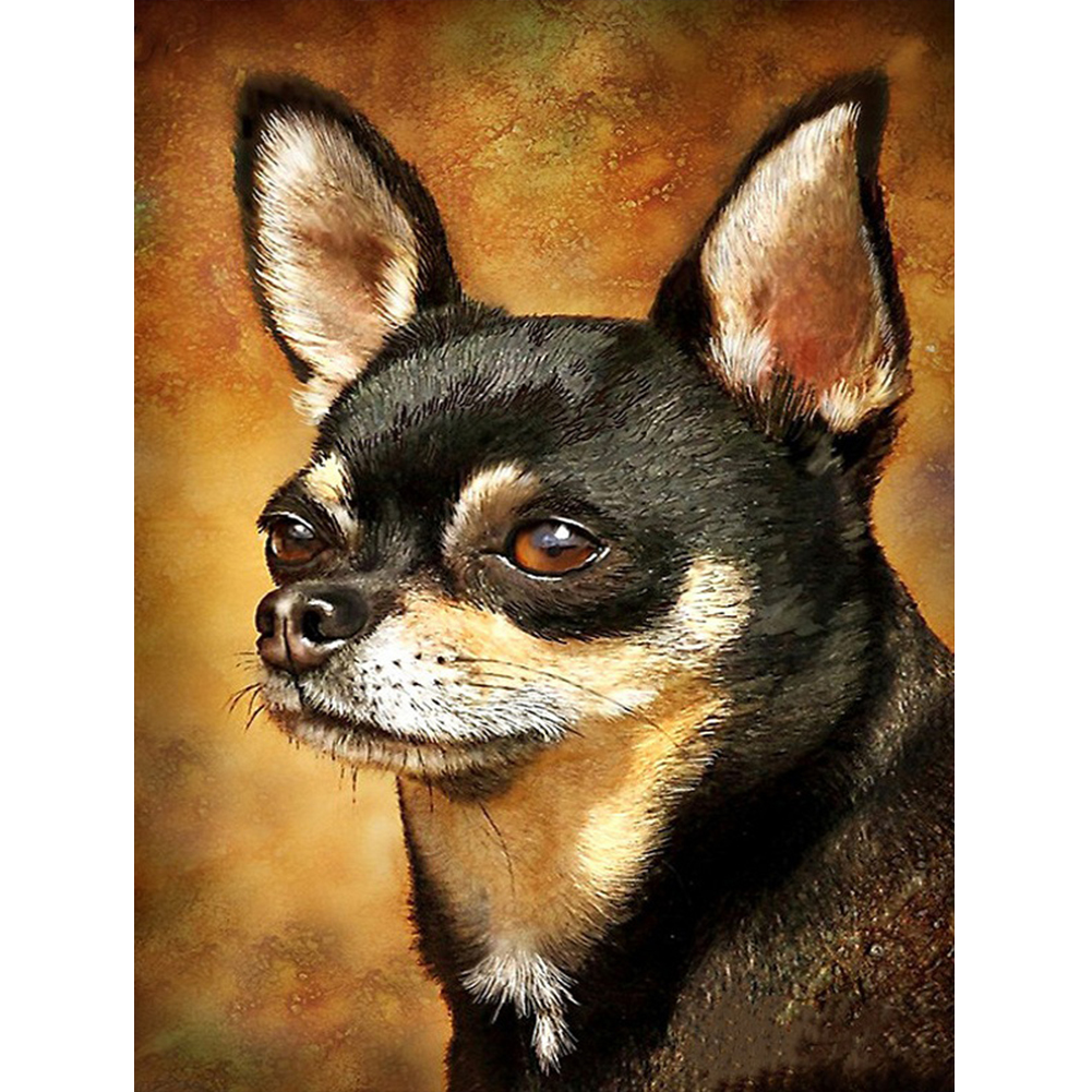 

30*40CM - Round Drill Diamond Painting - Cute Dog, 501 Original
