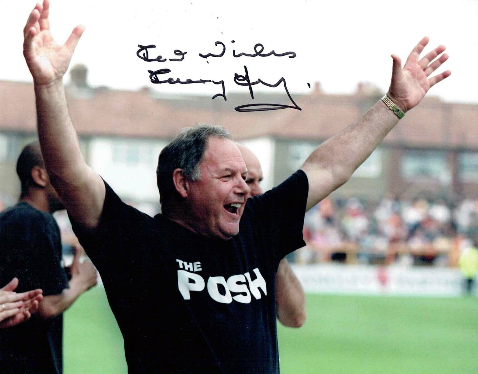 Barry FRY Peterborough Director of Football Autograph Signed Photo Poster painting AFTAL RD COA