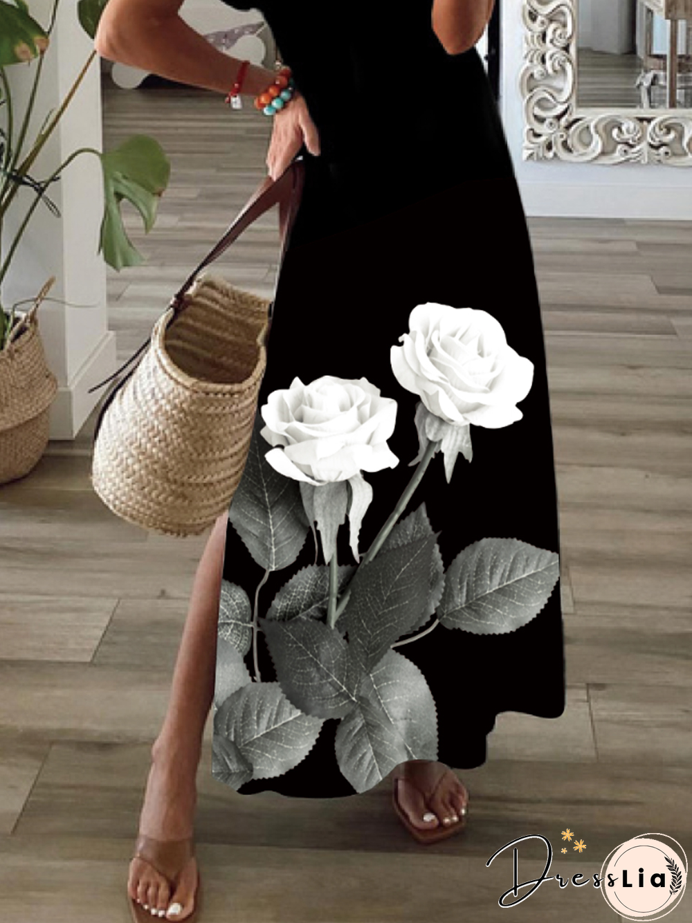 Casual Short Sleeve Knit Dress