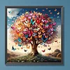 Diamond Painting-DIY Full Round Drill Colorful Butterfly Tree