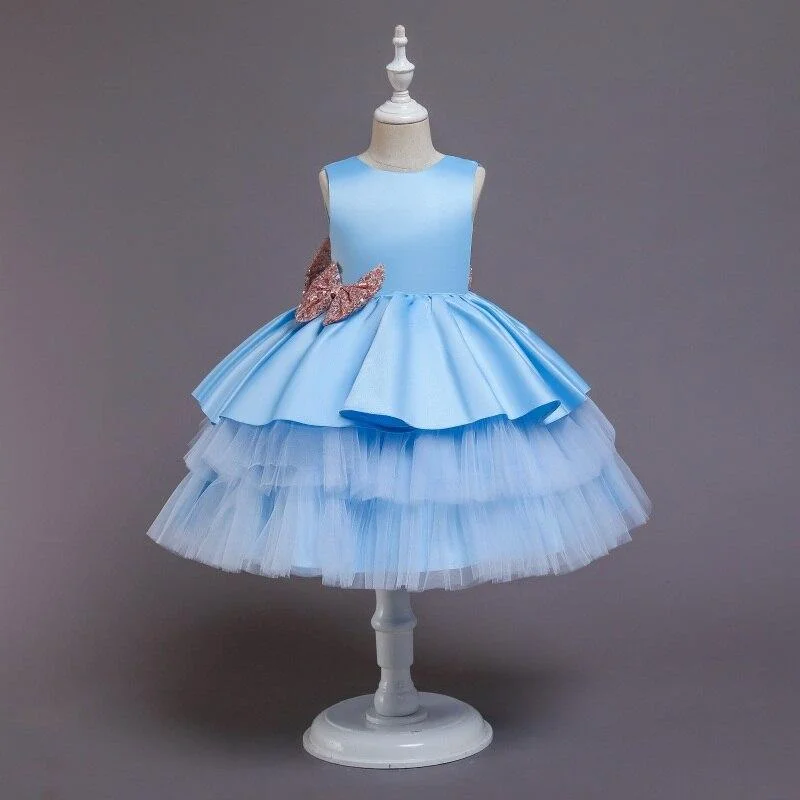 Elegant Baby Girls Dress Infat Girls Christening Ball Gown Kids Dresses for Girls Formal Party Princess Costume Size 0-8 Years