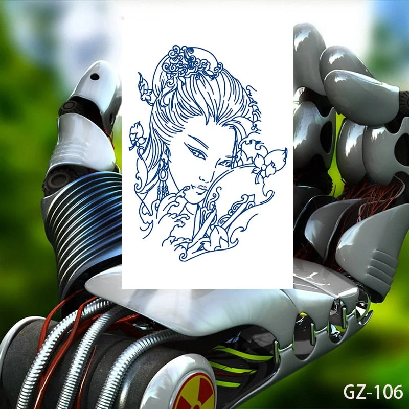 Temporary Waterproof Tattoo Stickers Talisman Get Love Disaster Elimination Juice Ink Men Women Chest Body Arm Fake Tatoo Beauty