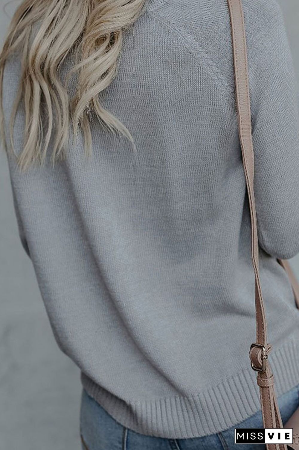 Casual Print Patchwork O Neck Tops Sweater(4 Colors)