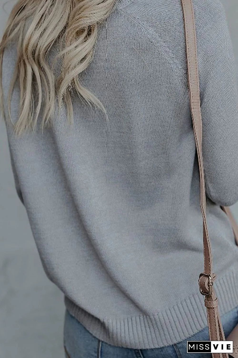 Casual Print Patchwork O Neck Tops Sweater(4 Colors)