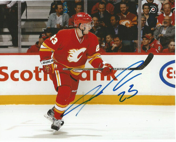 Calgary Flames Sean Monahan Autographed Signed 8x10 Photo Poster painting COA Retro