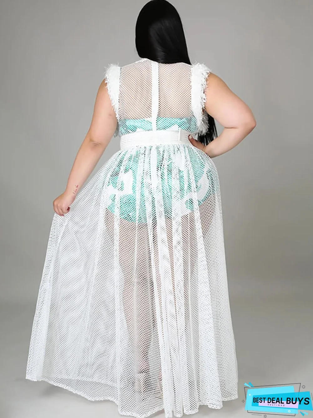 Two Piece Sleevelesss Mesh Dresses & Romper