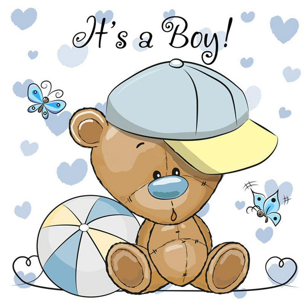 

Cartoon Bear - Round Drill Diamond Painting - 30*30CM, 501 Original