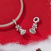  Xmas Bell Charm Bead 925 Sterling Silver