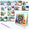Bluebird 2027 DIY Diamond Painting Calendar Kit with Special Shaped Partial Drill Resin Diamonds 7.68x6.69in Monthly Flip Tabletop Calendar for Adults Beginners Home Office Decor Gift