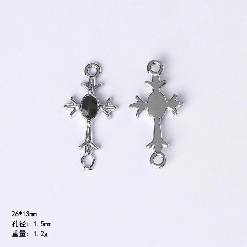 20 PCS/Package 22 * 9mm Alloy Cherry Heart Shape Rose Pendant Jewelry Accessories