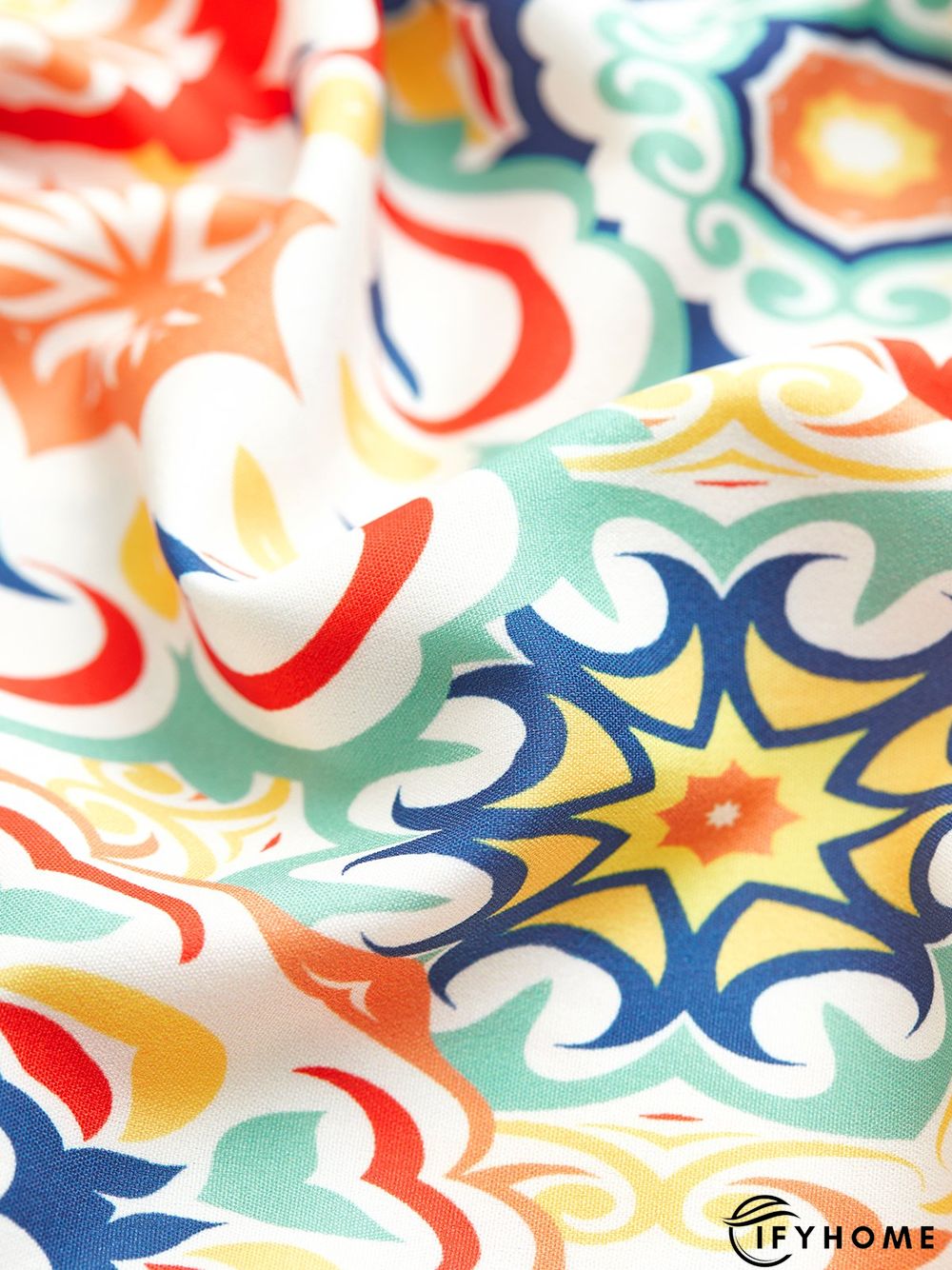 Casual V Neck Ethnic Short Tunic Dress | IFYHOME