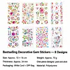 DIY Self-Adhesive Gem & Rhinestone Stickers Sparkling Jewel Stickers for Crafts & Decorations