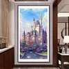 >SALE<5D DIY Full Round Drill Diamond Painting Castle Mosaic Rhinestone Drawing