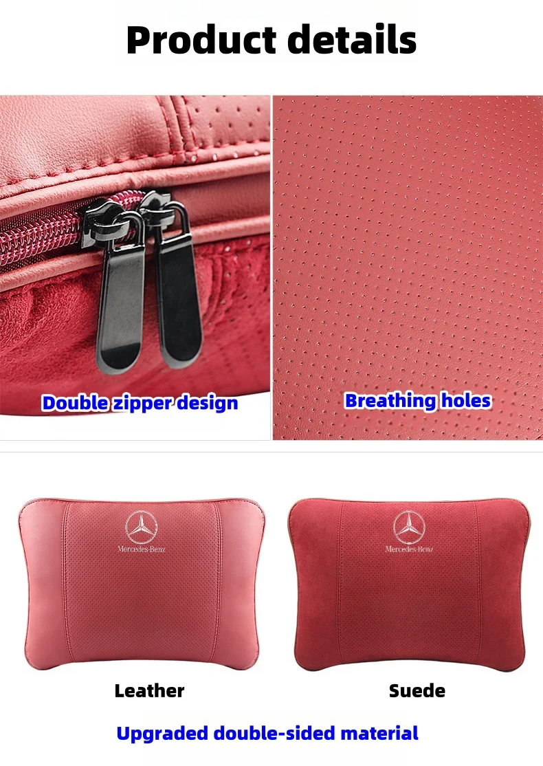 Car high-end leather pillow quilt (customized car LOGO style)