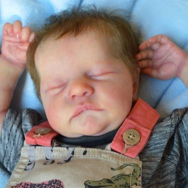 22'' Sweet Avery Handmade Reborn Baby Doll, Cloth Body & Slicone Body - Reborn Shoppe
