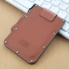 Ultra-Thin Simple Cowhide Card Holder Pull-Out Card Organizer, Soft Leather Card Holder, RFID Blocking Wallet, Credit Card Holder