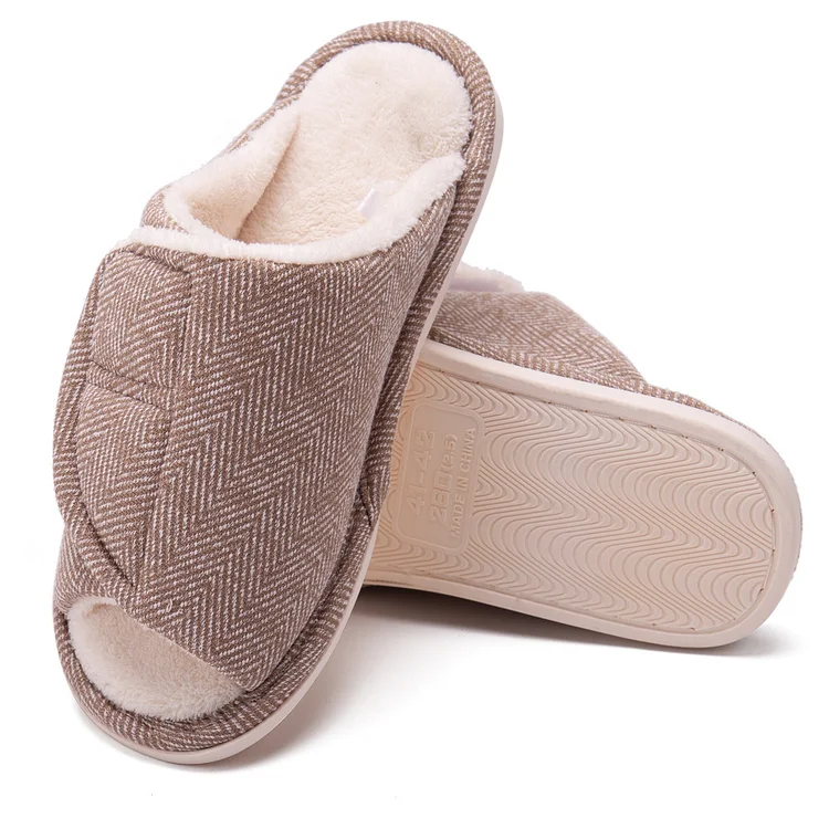 Unisex Adjustable Wide Edema Slippers For Swollen Feet  Stunahome.com