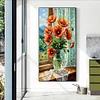 Poppies Home-Full Round Diamond Painting(40x70cm)