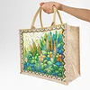 DIY Diamond Painting Linen Waterproof Handbag Shopping Storage Bag Totes Kit(with 2pcs diamond painting)
