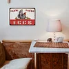 Drawing Chicken Eggs - Vintage Metal Signs - 30*40cm - Farm