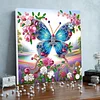 (Pre-Framed)Butterfly-Special Shape Diamond Painting Kit(25x25cm)