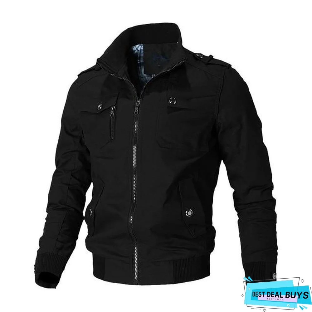 Casual Jacket Men Spring Autumn Army Military Jackets Mens Coats Windbreaker Outerwear