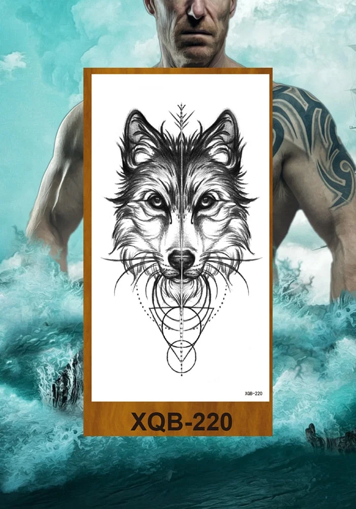 Waterproof Temporary Tattoo Sticker Hipster Tattoo Man Woman Tattoo Body Tattoo Art Tatuajes Big Tiger Lion Wolf Rose Arm Tatto