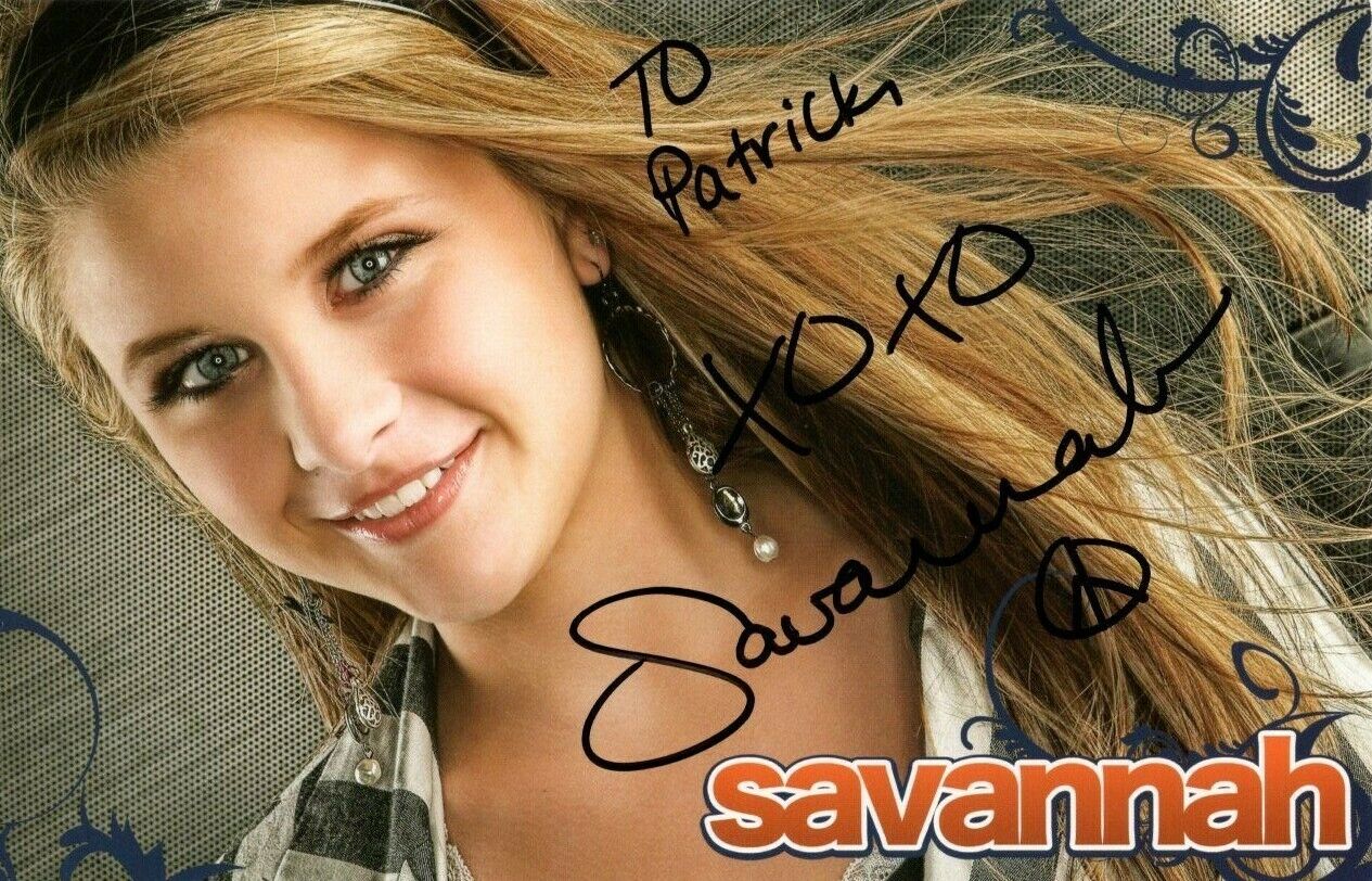 SAVANNAH OUTEN Autographed Signed DISNEY RADIO Photo Poster paintinggraph - To Patrick