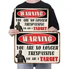 Trespass Warning - Vintage Metal Signs - 20*30cm/30*40cm - Warning
