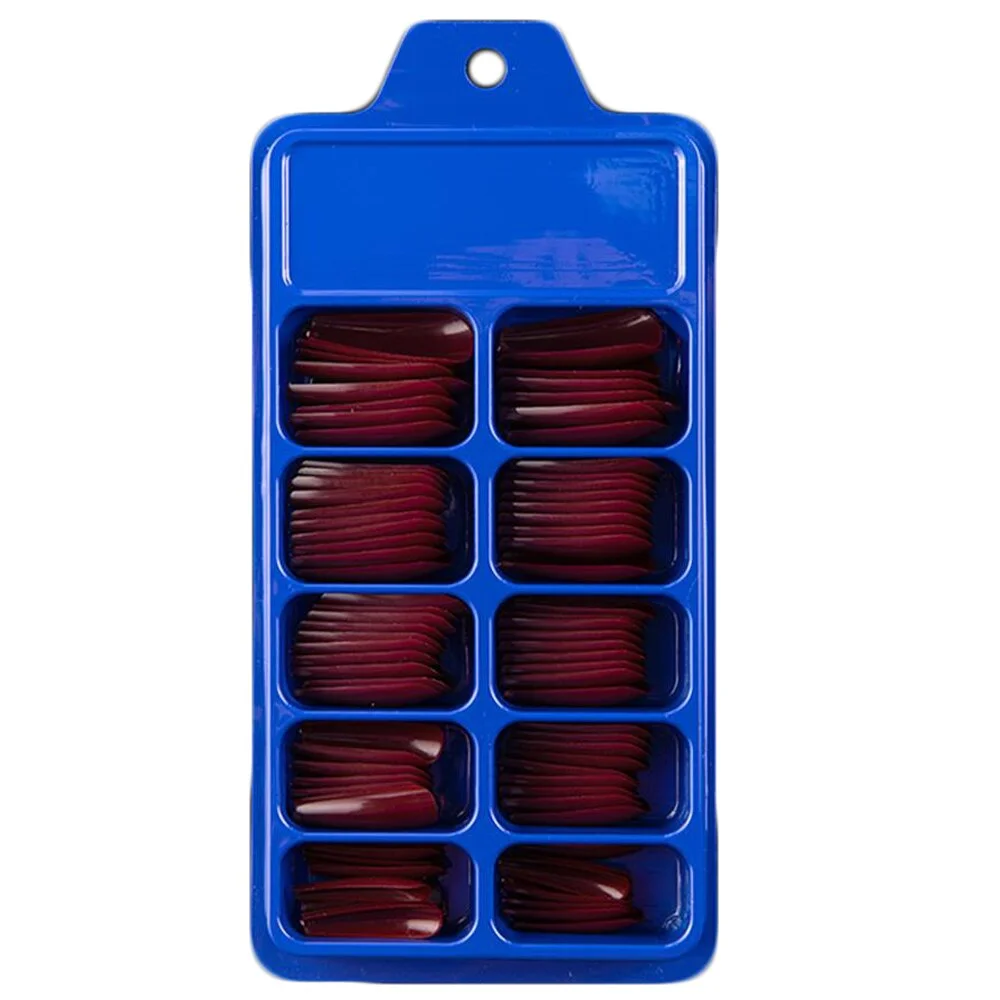 24/100 Pcs Solid Color False Nails Long Ballerina Simple Fake Nails Extension Nails Art UV Gel Acrylic Manicure Full Nail Tips