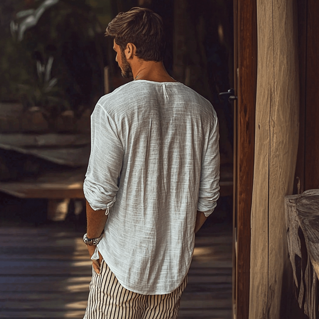 Men's Linen Shirt-inspireuse