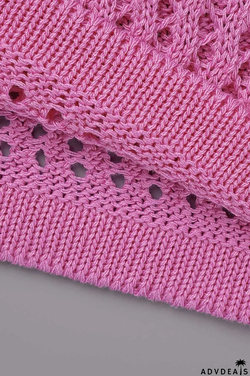 Green Yellow Sexy Solid Hollowed Out Patchwork Buckle Turndown Collar Half Sleeve Two Pieces