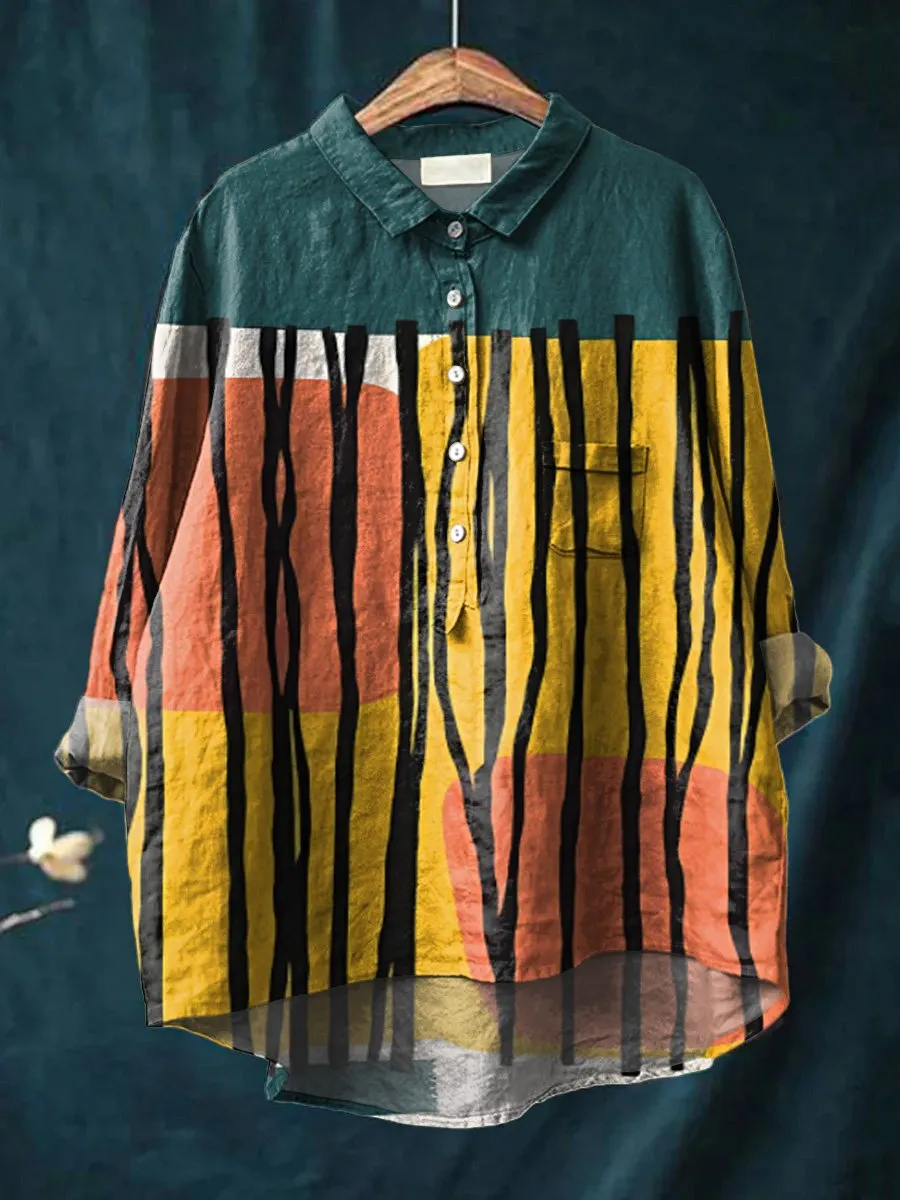 Cotton And Linen Shirt-2