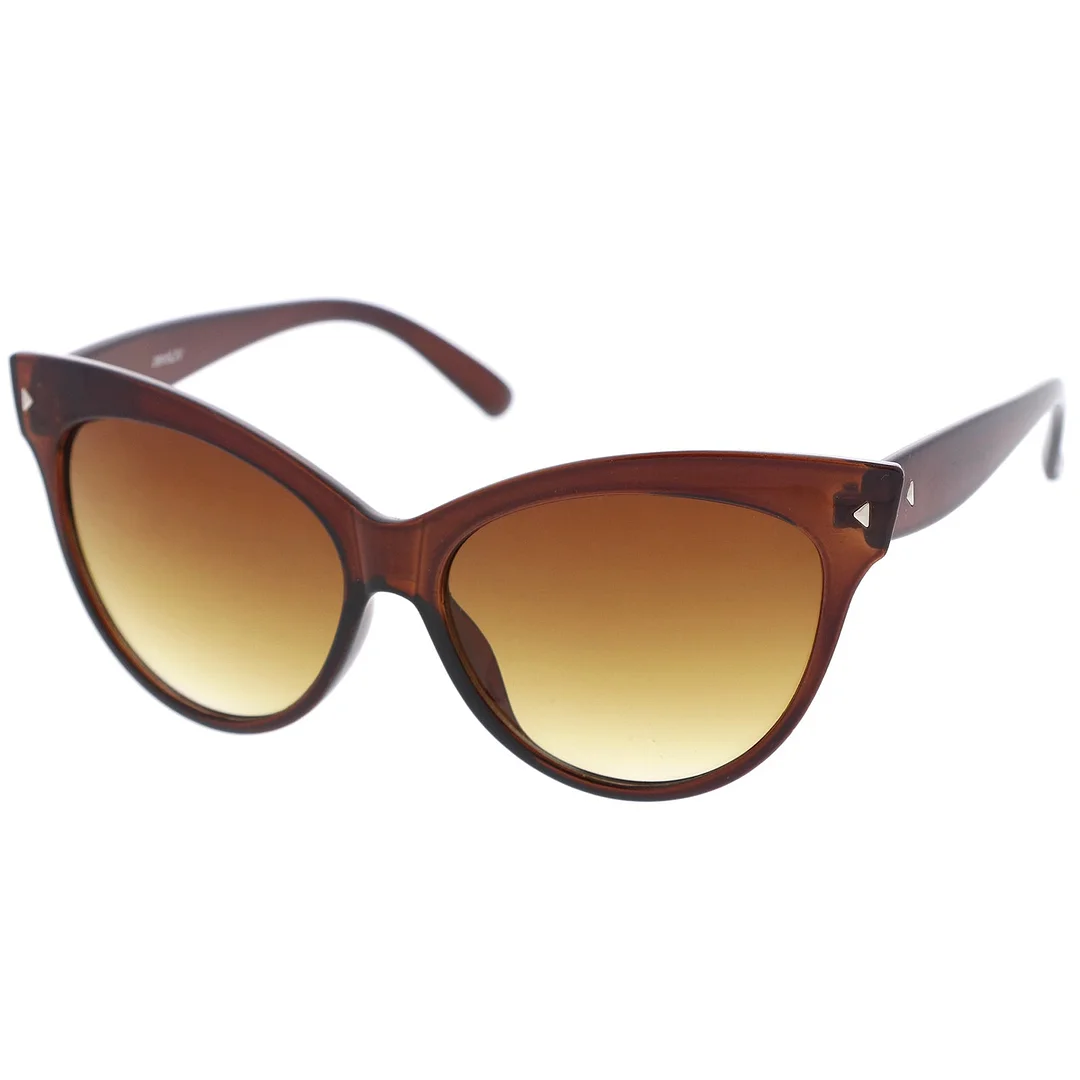 Women's Mod Oversize Horn Rimmed Cat Eye glasses 52mm