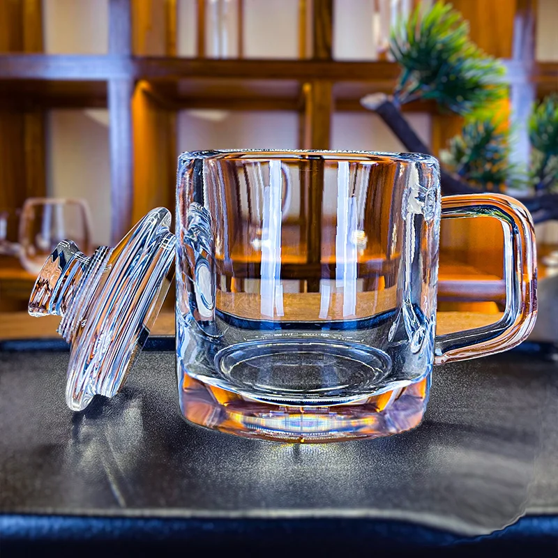 Handmade Natural Quartz Crystal Transparent Tea Cup